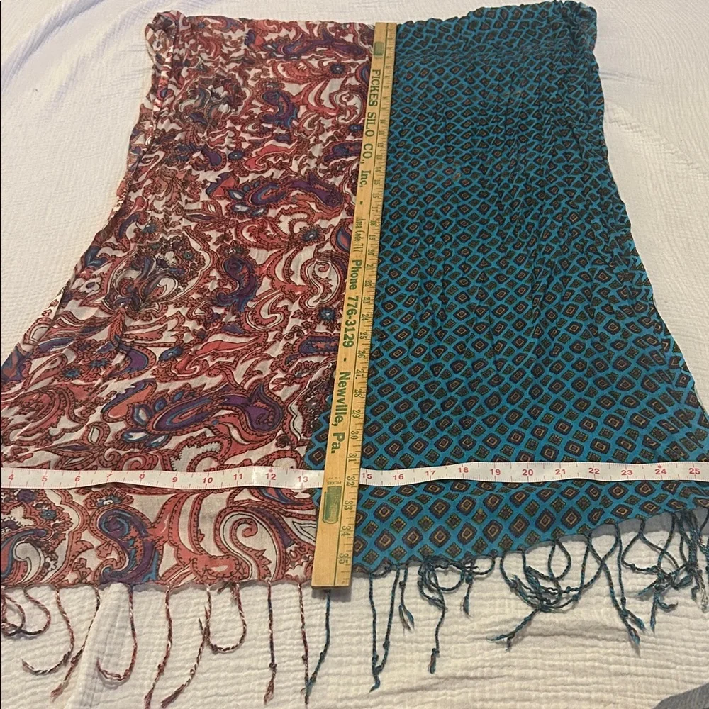 WINDHORSE Women’s Paisley & Geometric Scarf Tassels Fall Scarf Wrap